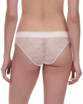 Классические трусики с вышивкой Graphic Allure Chantelle, цвет Natural