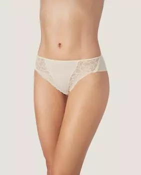 Классические трусики среднего размера с кружевной отделкой из экологически чистой соевой ткани ZD