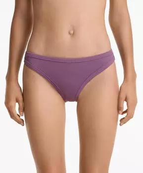 Классические трусы-бикини в рубчик Oysho, цвет Bright Mauve