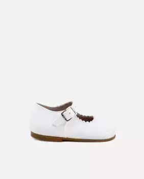 Классические туфли Мэри Джейн из лакированной кожи для девочки Eli 1957, белый