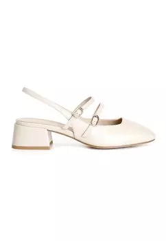 Классические туфли на каблуке CAFNOIR, бежевый