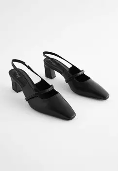 Классические туфли на каблуке FOREVER COMFORT SQUARE TOE REGULAR FIT Next, черный