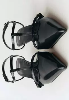 Классические туфли на каблуке Mango, черный