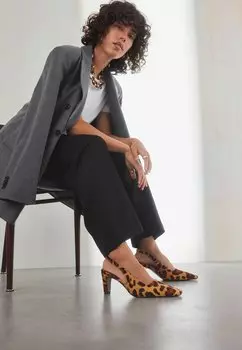Классические туфли на каблуке SIGNATURE SQUARE TOE BACK Next, коричневый