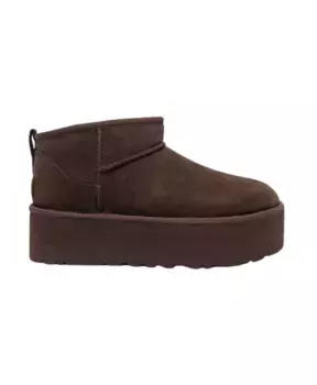 Классические ультра мини ботинки на платформе Ugg, коричневый