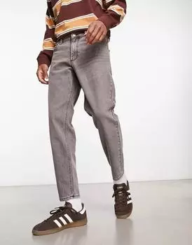 Классические узкие джинсы ASOS темно-серого цвета
