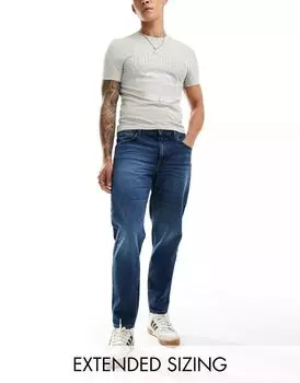 Классические узкие темно-синие джинсы ASOS