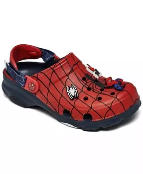 Классические вездеходные сабо Little Kids Spider-Man от Finish Line Crocs, мультиколор