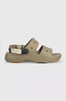 Классические вездеходные сандалии Crocs, коричневый