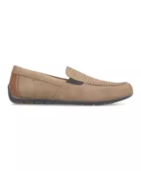 Классические закрытые мокасины лоферы Rieker, коричневый