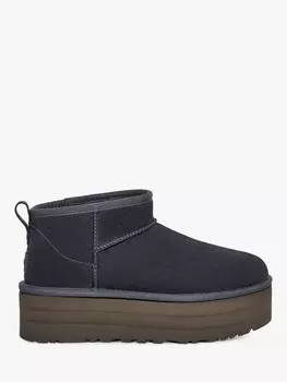 Классические замшевые ботинки на платформе ультра-мини UGG, ева блю