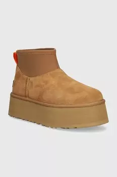 Классические замшевые зимние ботинки Mini Dipper Ugg, коричневый