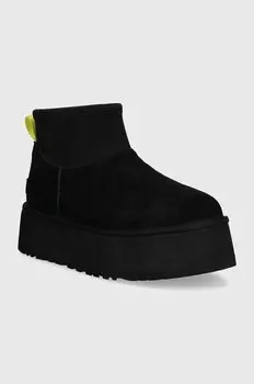 Классические замшевые зимние ботинки Mini Dipper Ugg, черный