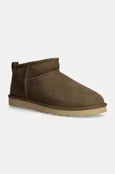 Классические замшевые зимние ботинки Ultra Mini Ugg, коричневый