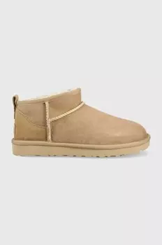 Классические замшевые зимние ботинки Ultra Mini Ugg, коричневый