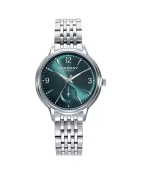 Классические женские часы со стальным корпусом и браслетом Viceroy, серебряный