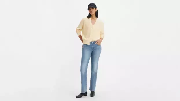 Классические женские джинсы bootcut Levi's, цвет Rare Form - Medium Wash