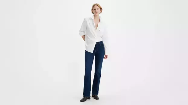 Классические женские джинсы bootcut Levi's, цвет Cobalt March - Dark Wash