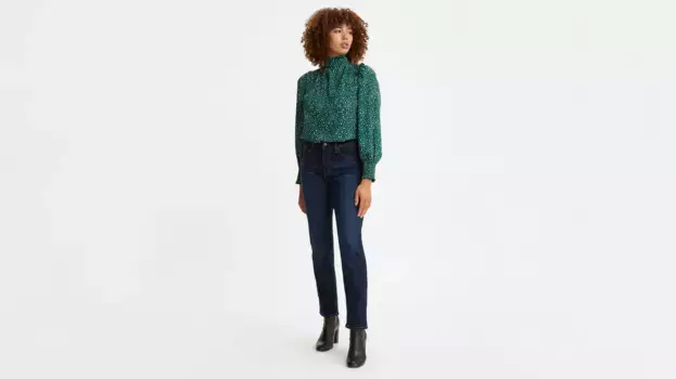 Классические женские джинсы прямого кроя Levi's, цвет Cobalt Haze - Dark Wash