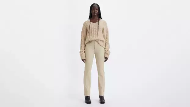 Классические женские джинсы прямого кроя Levi's, коричневый