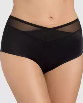 Классические женские трусики Triumph с перекрестной отделкой, черный