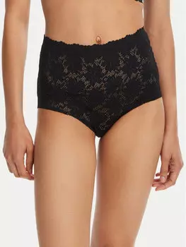 Классические женские трусы с высокой талией 10903 Selmark, черный