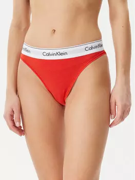 Классические женские трусы с высокой талией LV00QF8319 Calvin Klein Underwear, красный
