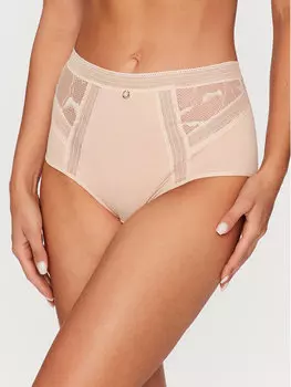 Классические женские трусы с завышенной талией Chantelle, бежевый