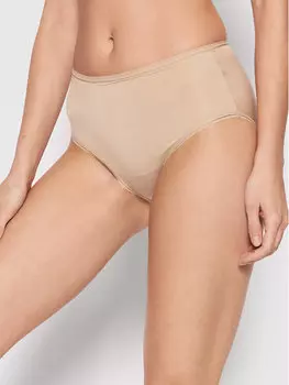 Классические женские трусы с завышенной талией Selmark, бежевый