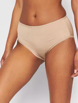 Классические женские трусы с завышенной талией Selmark, бежевый