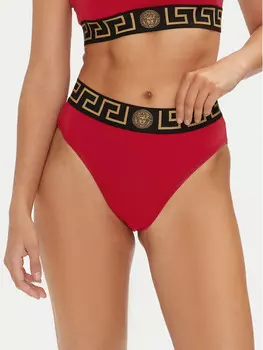 Классические женские трусы с завышенной талией Versace, красный