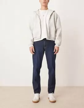 Классические жесткие джинсы темно-синего цвета ASOS DESIGN