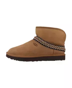Классические зимние ботинки с изображением полумесяца. Ugg, коричневый