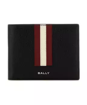 Классический электронный кожаный кошелек Bally, черный