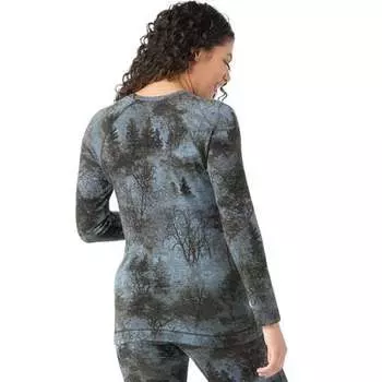 Классический базовый слой Thermal Merino Crew женский Smartwool, цвет Black Forest