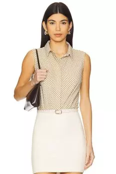 Классический безрукавный комбинезон на пуговицах Commando, cactus gingham