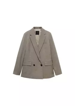 Классический блейзер MANGO Blazer Charlott, коричневый