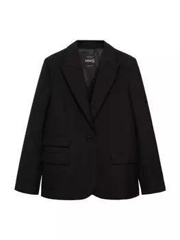 Классический блейзер MANGO Blazer Jordan, черный