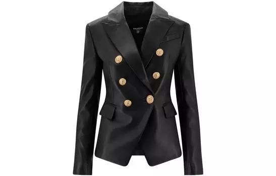 Классический блейзер на 6 пуговицах BALMAIN, черный