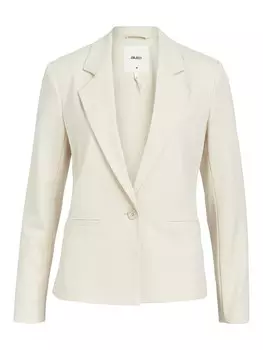 Классический блейзер OBJECT Blazer Lisa, кремовый