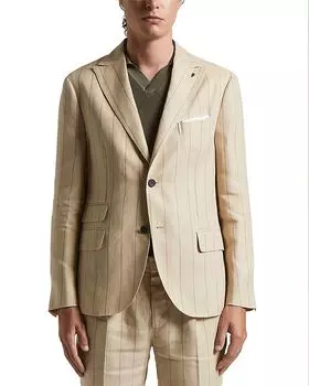 Классический блейзер Regular Fit Peserico, коричневый/бежевый