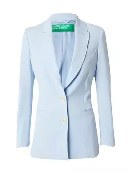 Классический блейзер UNITED COLORS OF BENETTON Blazer, пастельный синий