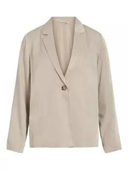 Классический блейзер VILA Blazer, серо-бежевый