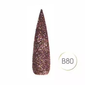 Классический блеск для украшения ногтей – B80., SUNFLOWER