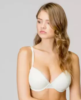 Классический бюстгальтер на косточках и пенопластом плюмети Gisela, желтый