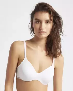 Классический бюстгальтер на косточках и поролоне Gisela, белый