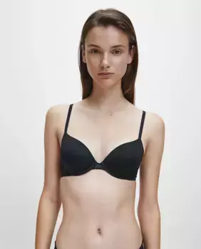 Классический бюстгальтер на косточках - Infinite Flex Calvin Klein, черный