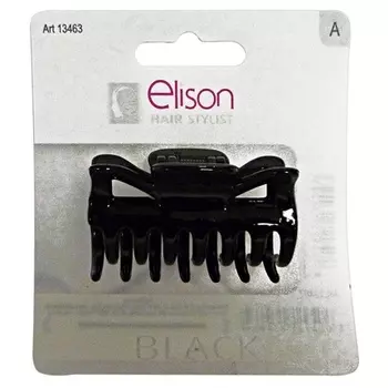 Классический черный средний зажим Gabbiano