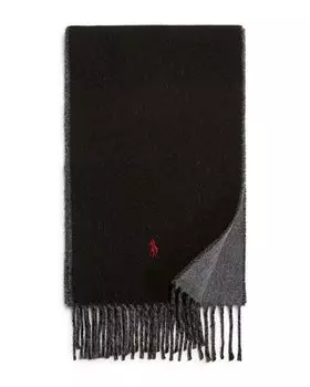 Классический двусторонний шарф Polo Ralph Lauren, цвет Black
