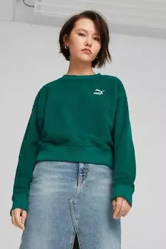Классический флисовый свитшот Puma, зеленый